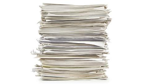 An image of a large stack of paper.